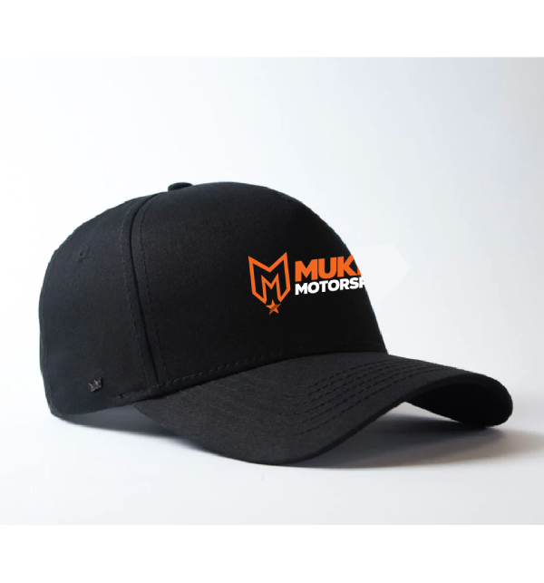 Mukka Motorsport – 5 panel Hat – Black